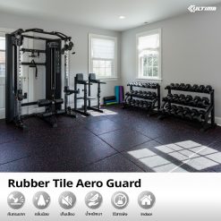 แผ่นยางกันกระแทก Rubber Tile Aero Guard หนา 20 มม.